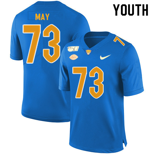 2019 Youth #73 Mark May Pitt Panthers College Football Jerseys Sale-Royal